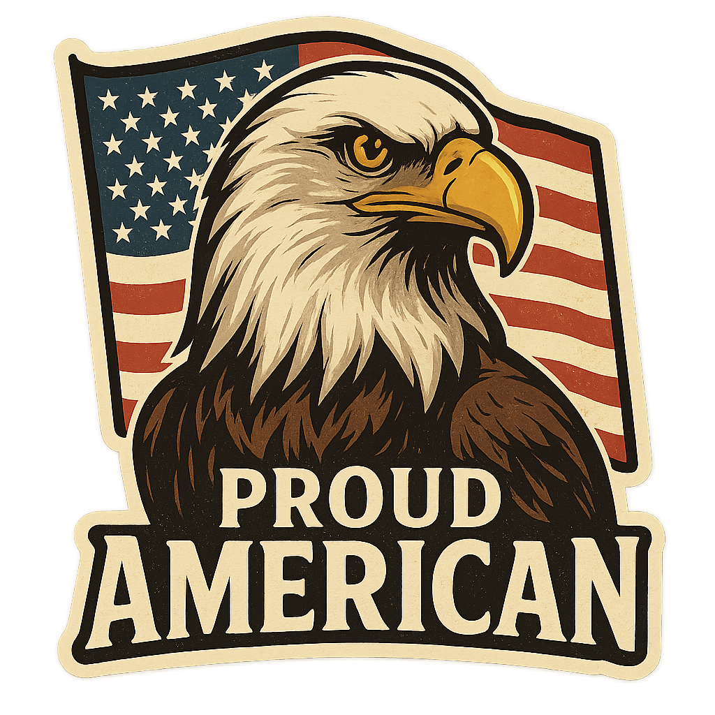 Proud Amerian Sticker