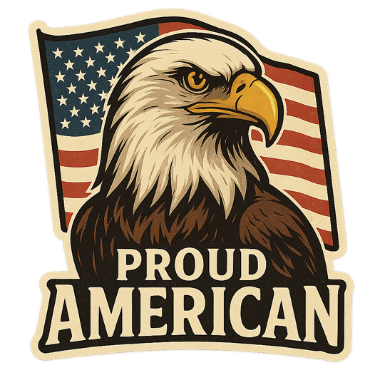 Proud Amerian Sticker